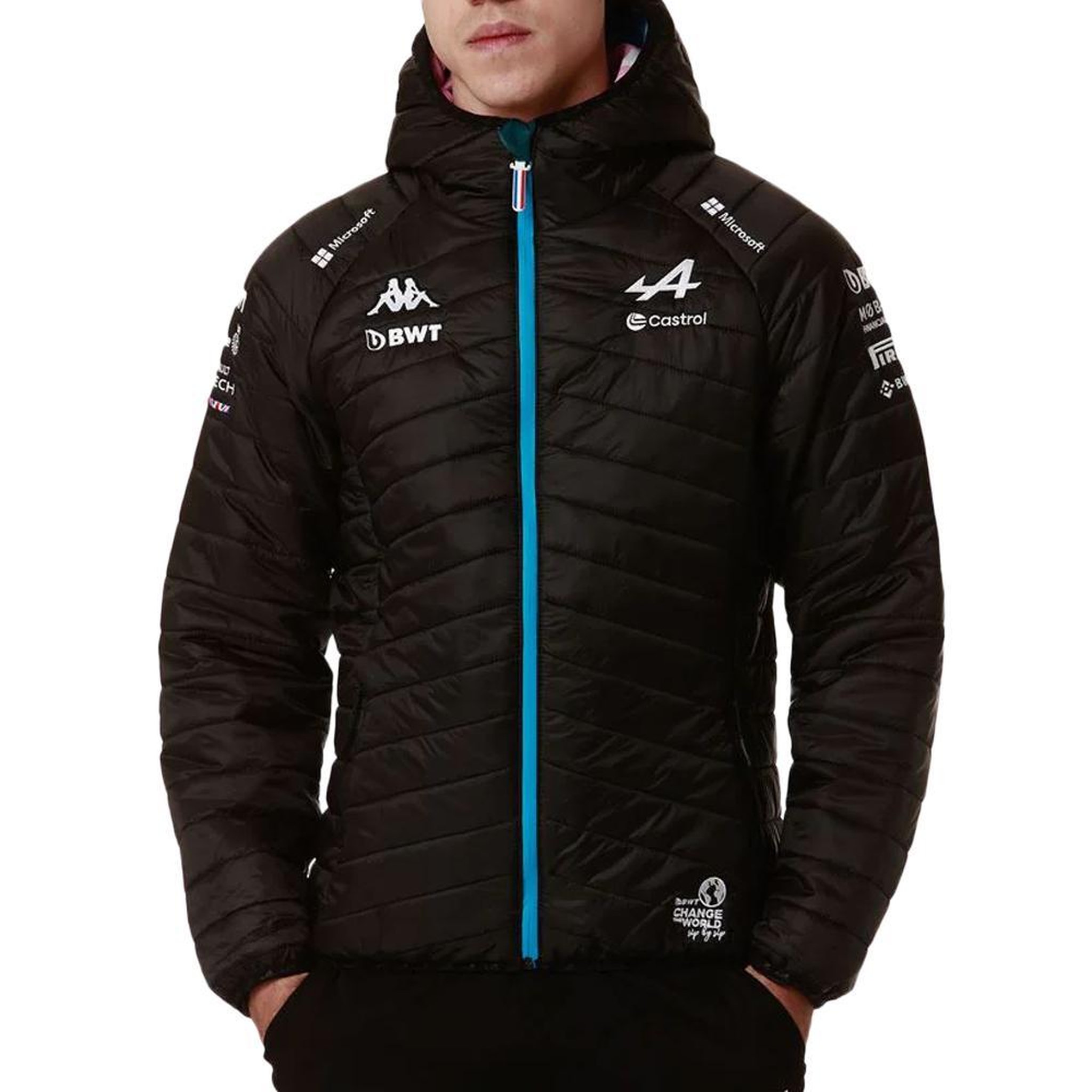 Voir la diapositive 1 : KAPPA Doudoune e/Turquoise Homme Kappa Aboucou Alpine F1