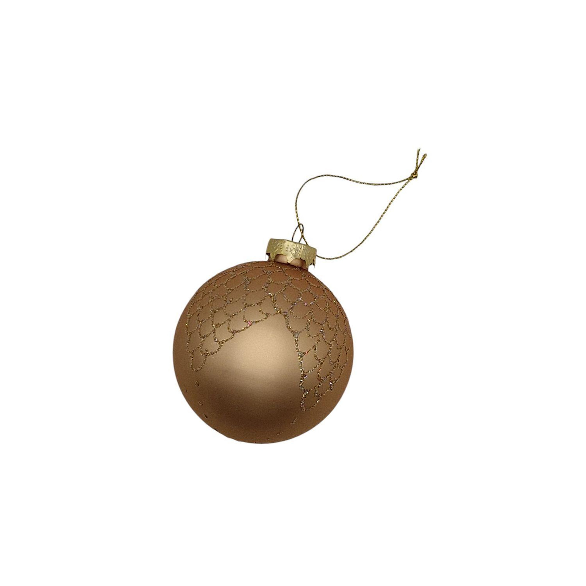 FEERIC LIGHT & CHRISTMAS 3 Boules de Noël Verre - Diam. 80 mm
