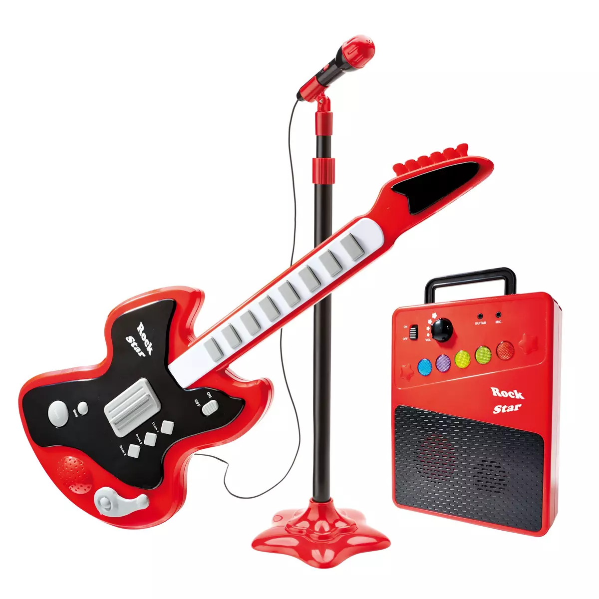 RIK & ROK Coffret guitare, amplificateur, micro