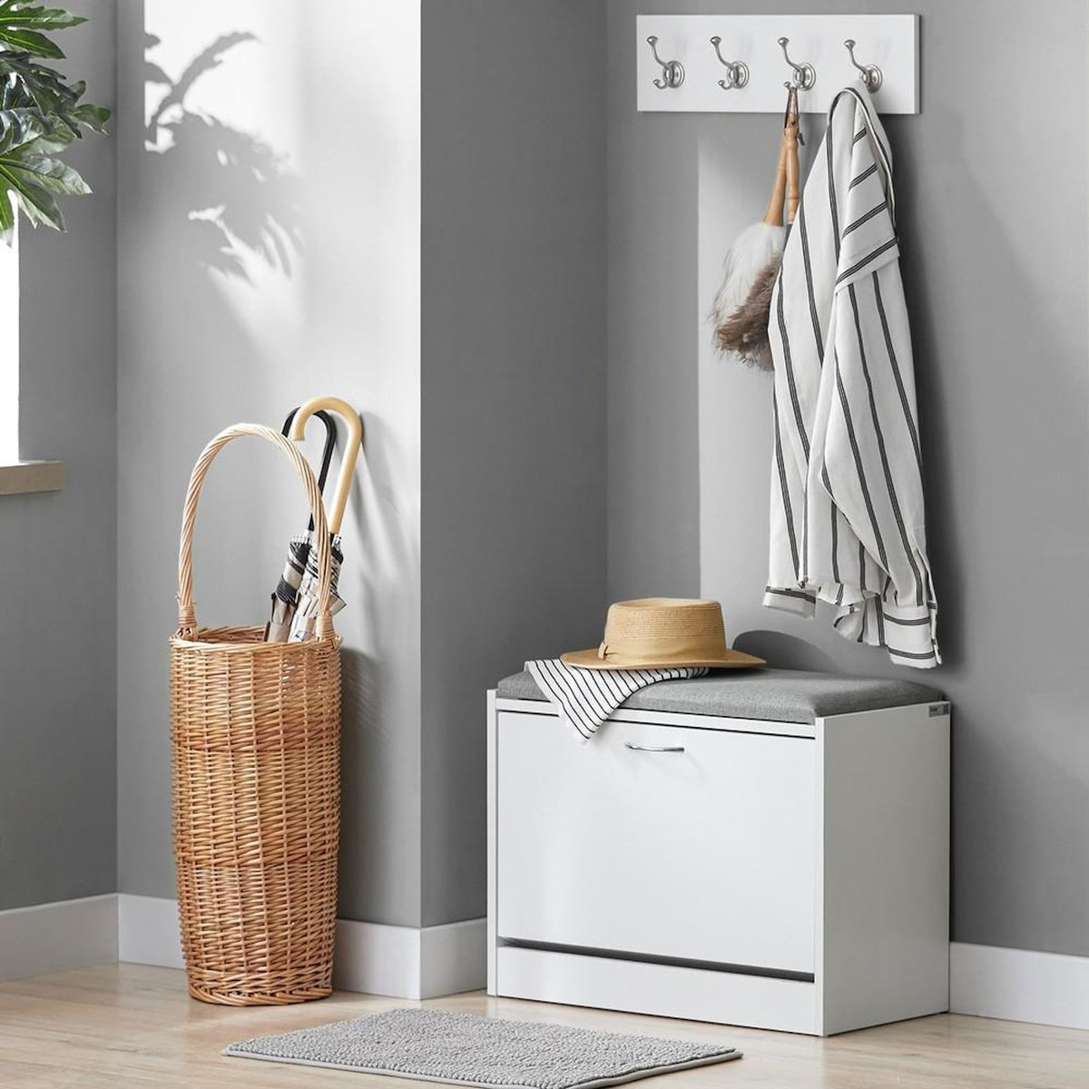 SOBUY SoBuy - Banc de Rangement à Chaussures avec Un Tiroir - Minimaliste - FSR16