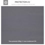 Voir la diapositive 6 : OUTSUNNY Toile de rechange pour pavillon tonnelle tente 3 x 3 m polyester haute densité 180 g/m² gris