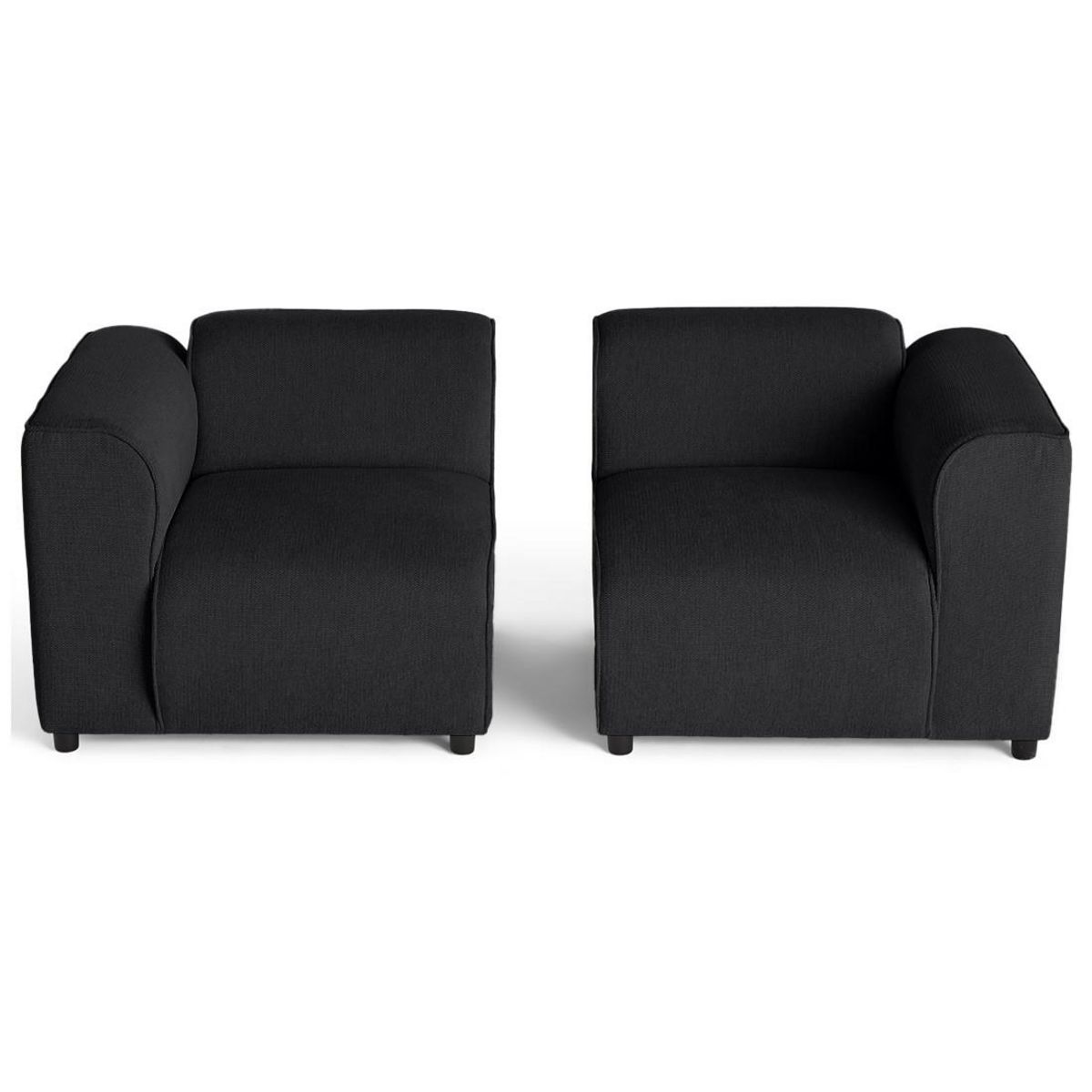 LISA DESIGN Suaro - canapé modulable 2 places en tissu texturé