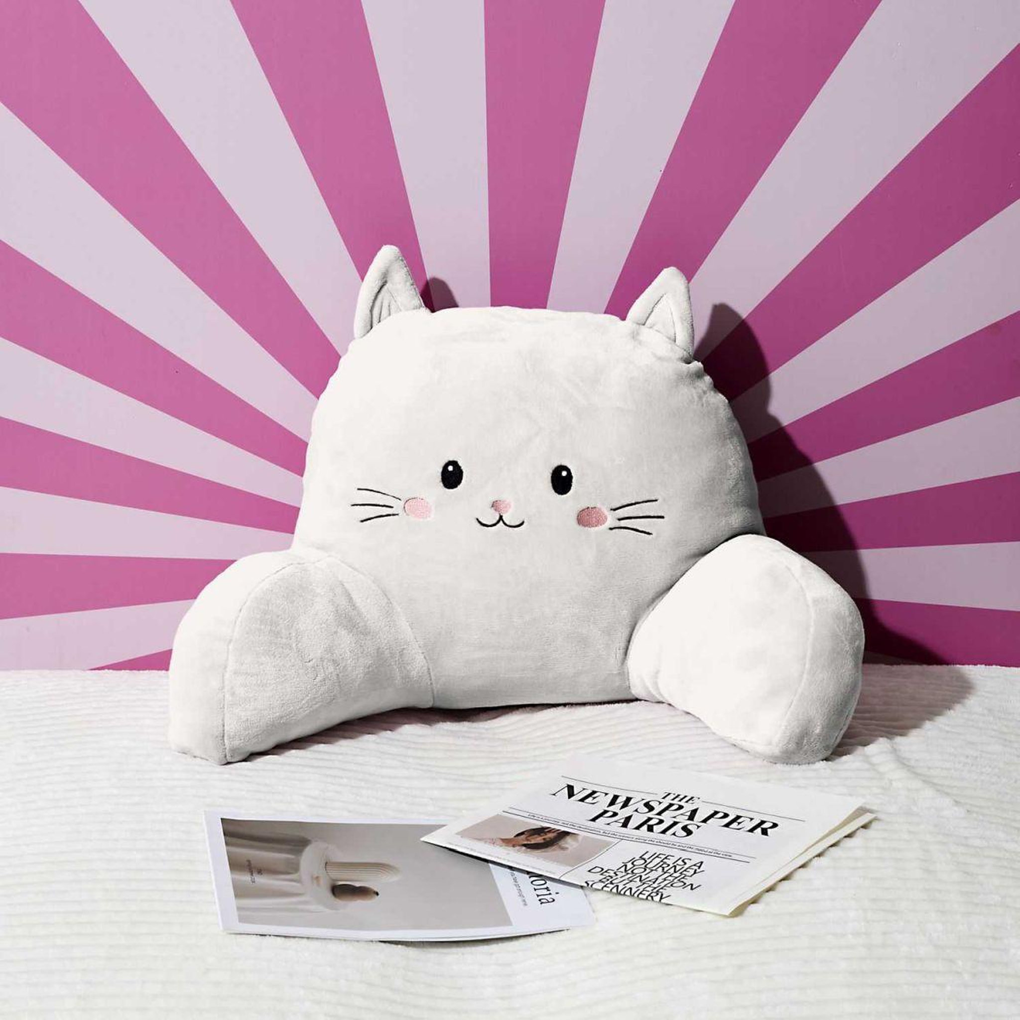 Voir la diapositive 4 : The concept Factory Coussin de lecture  kawaii  70cm crème