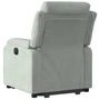Voir la diapositive 5 : VIDAXL Fauteuil inclinable electrique gris clair velours