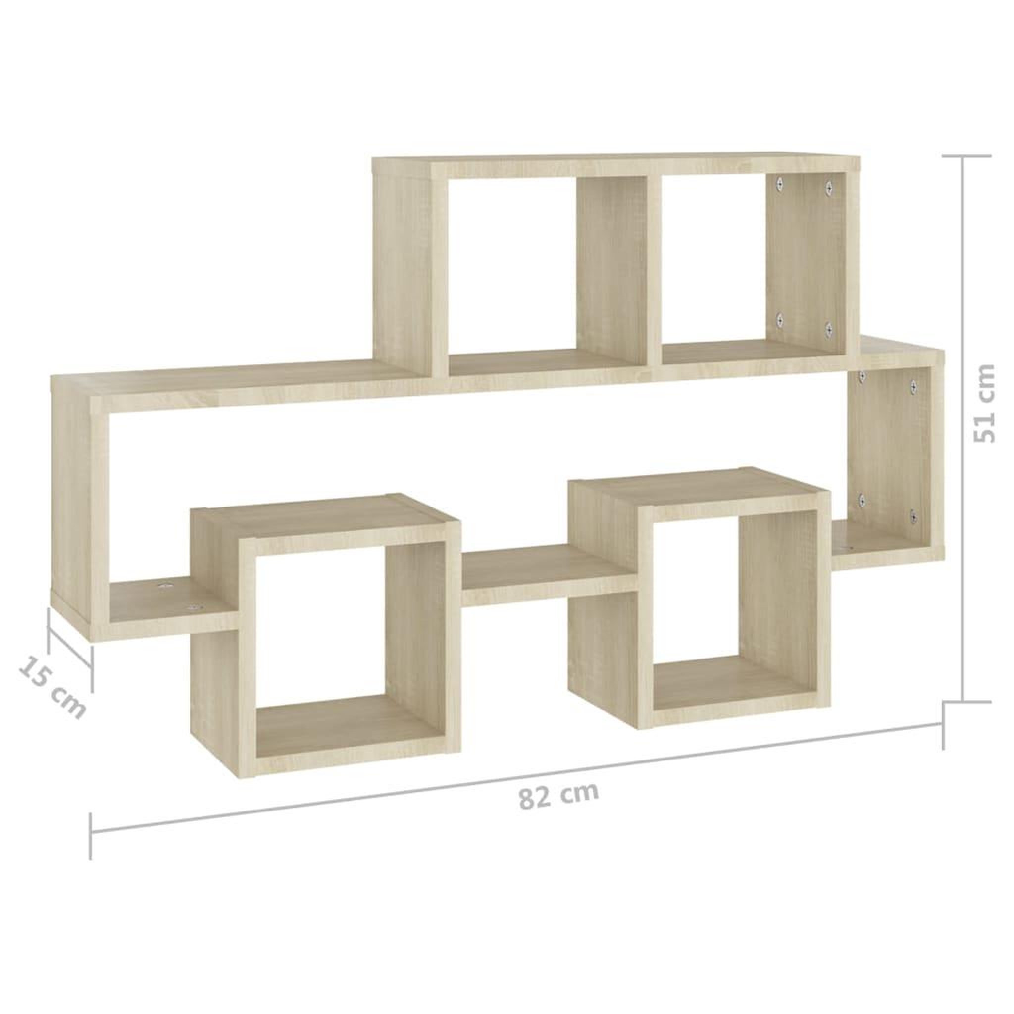 Voir la diapositive 6 : VIDAXL Etagere murale forme d'auto Chene sonoma Bois d'ingenierie