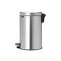 Voir la diapositive 2 : BRABANTIA Poubelle à pédale NEWICON 12 L MATT STEEL