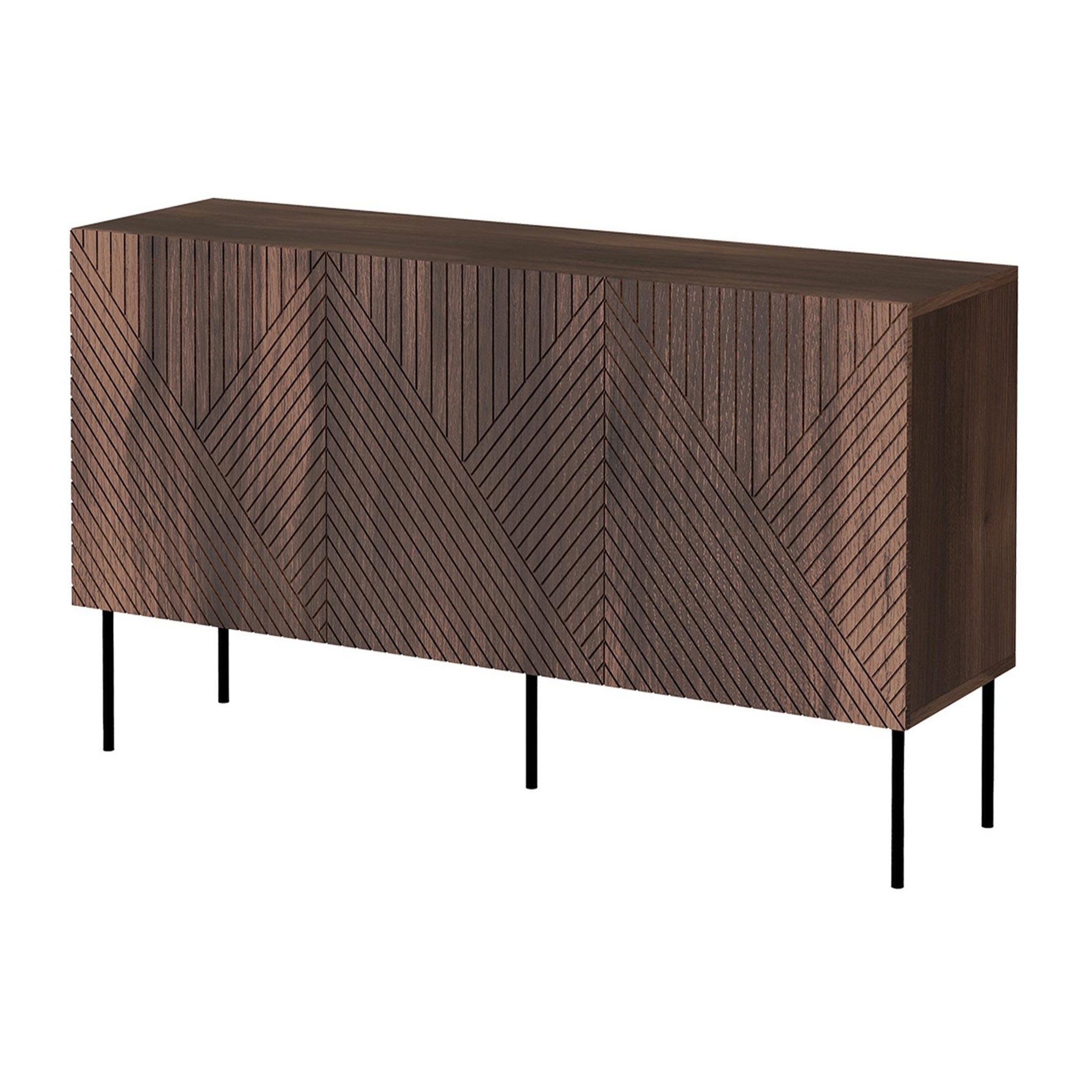 Voir la diapositive 4 : BEST MOBILIER Salvador - buffet bas - effet bois - 3 portes - 150 cm