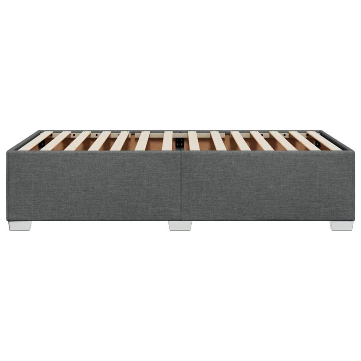 VIDAXL Cadre de lit sans matelas gris fonce 80x200 cm tissu