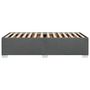 Voir la diapositive 5 : VIDAXL Cadre de lit sans matelas gris fonce 80x200 cm tissu
