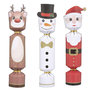 Voir la diapositive 1 : ATMOSPHERA Lot de 6 crackers personnages de Noël