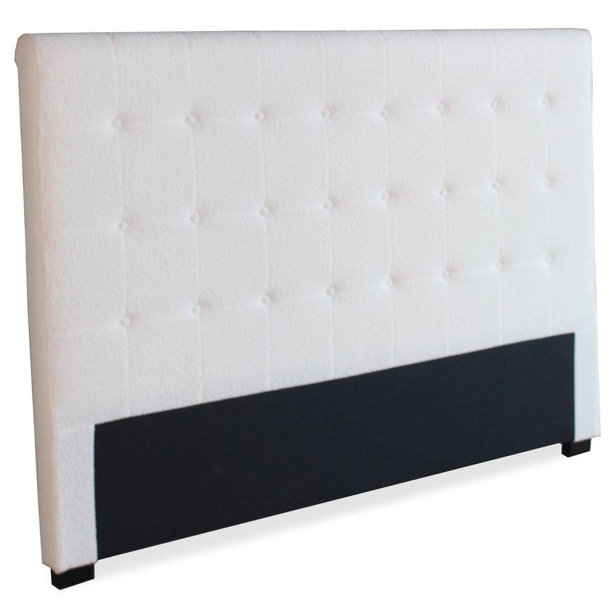 Voir la diapositive 2 : Paris Prix Tête de lit capitonnée bouclette  amor  180cm crème