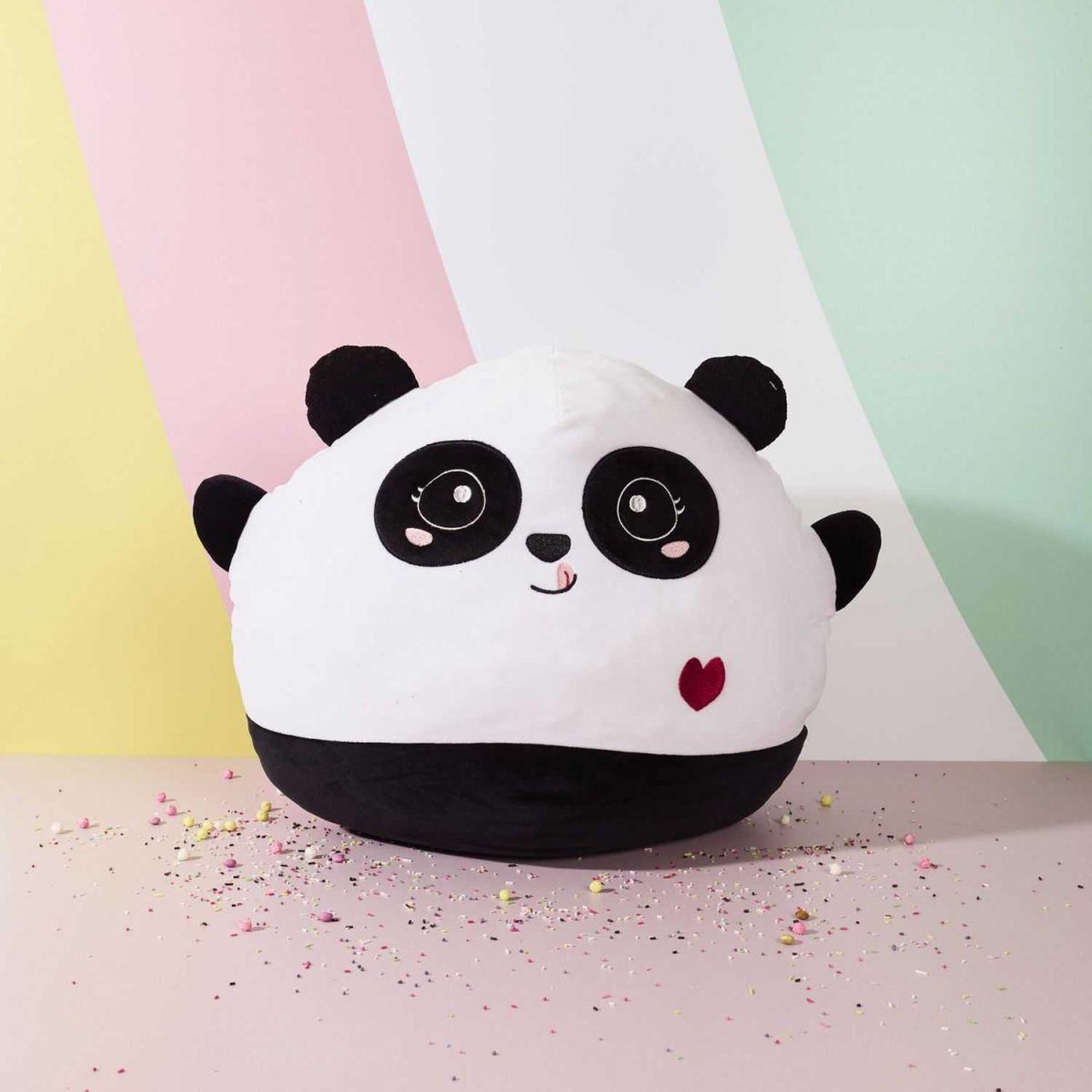 Voir la diapositive 2 : The concept Factory Peluche enfant panda  kawaii  42cm noir & blanc