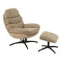 Voir la diapositive 1 : Paris Prix Fauteuil Relax & Repose-Pieds  Multiplex  102cm Gris Foncé
