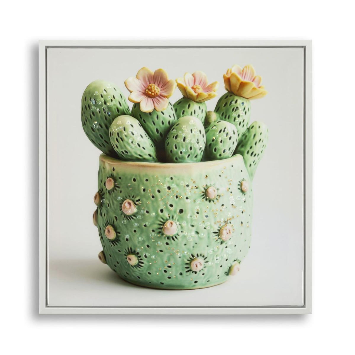 Paris Prix Tableau Imprimé  Cactus I  40x40cm Multicolore