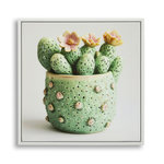 Paris Prix Tableau Imprimé  Cactus I  40x40cm Multicolore