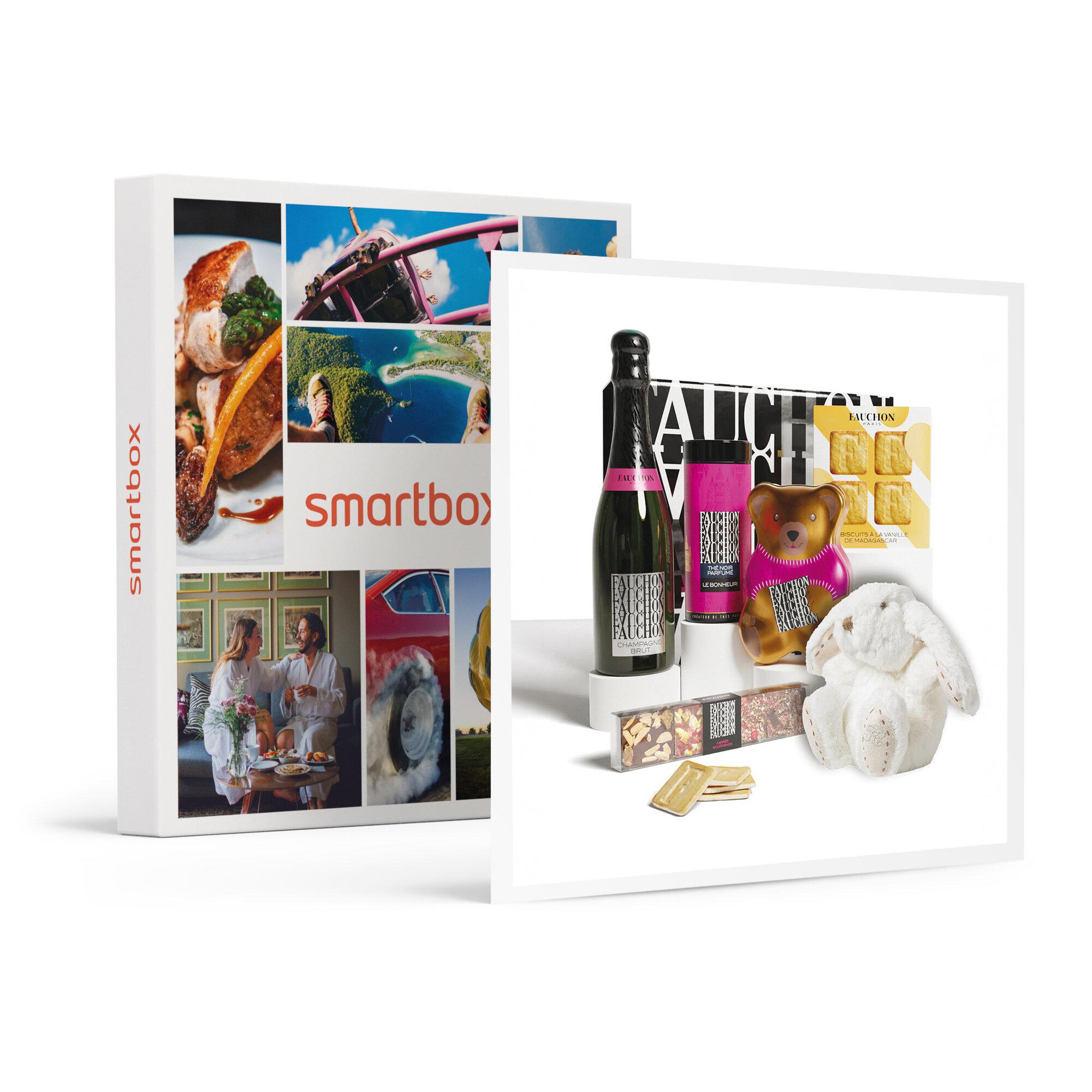 Voir la diapositive 1 : Smartbox Coffret Naissance Champagne Fauchon : assortiment de délices sucrés livré à domicile - Coffret Cadeau Gastronomie