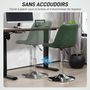 Voir la diapositive 5 : HOMCOM Chaise de bureau design Chesterfield capitonné revêtement synthétique vert vieilli avec surpiqûres