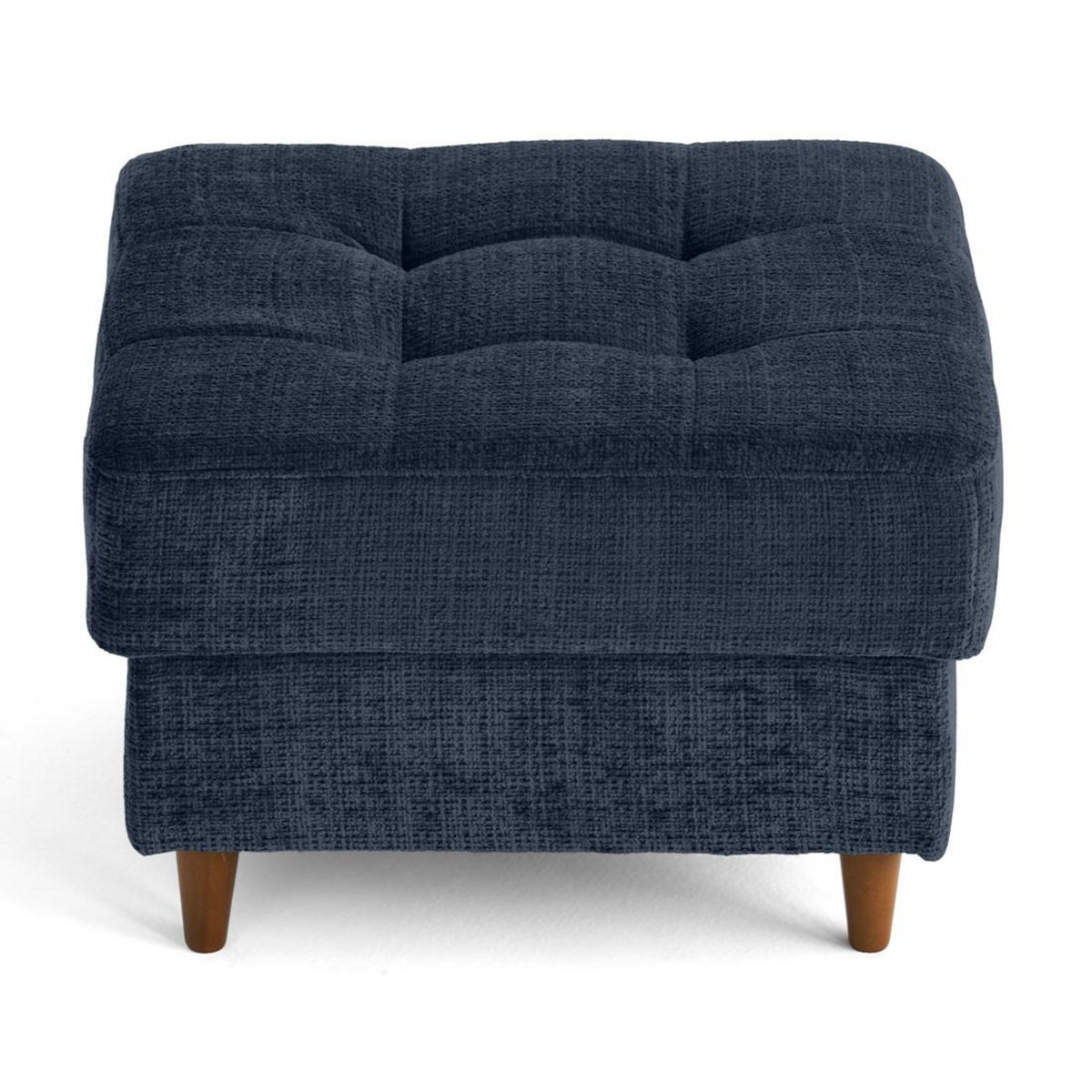 LISA DESIGN Anna - pouf en velours texturé - pieds en bois