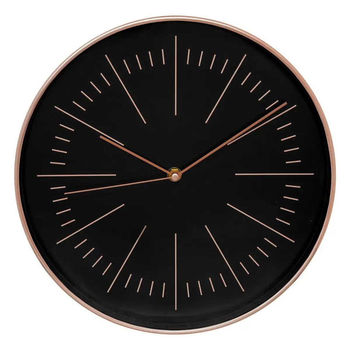 ATMOSPHERA Horloge Murale Design  Edith  30cm Noir & Cuivre