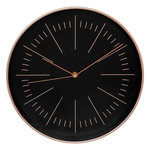 ATMOSPHERA Horloge Murale Design  Edith  30cm Noir & Cuivre