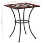 Voir la diapositive 6 : VIDAXL Table de bistro mosaïque Terre cuite et blanc 60 cm Ceramique