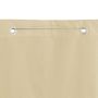 Voir la diapositive 4 : VIDAXL Ecran de balcon Beige 140x240 cm Tissu Oxford