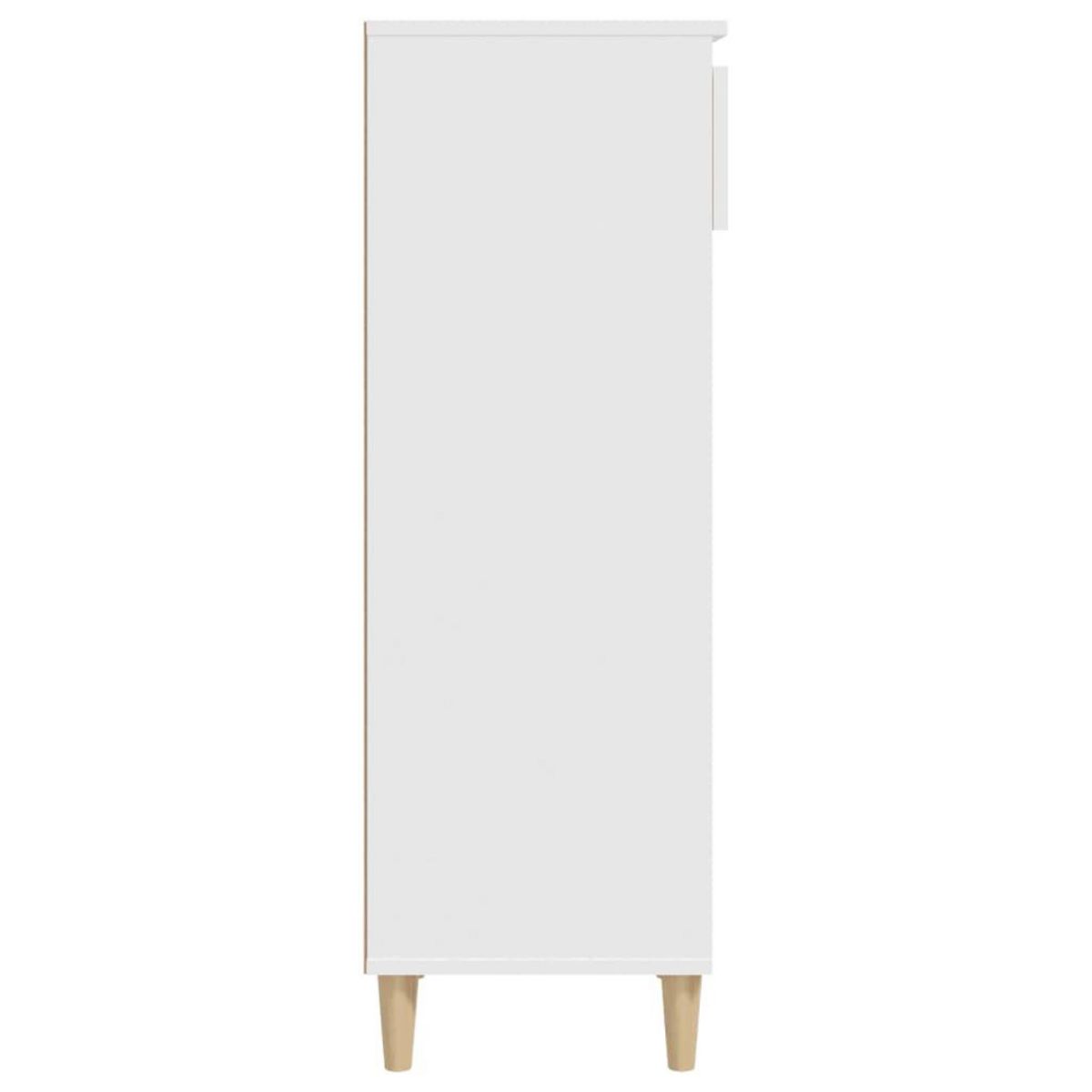 VIDAXL Armoire a chaussures Blanc 40x36x105 cm Bois d'ingenierie