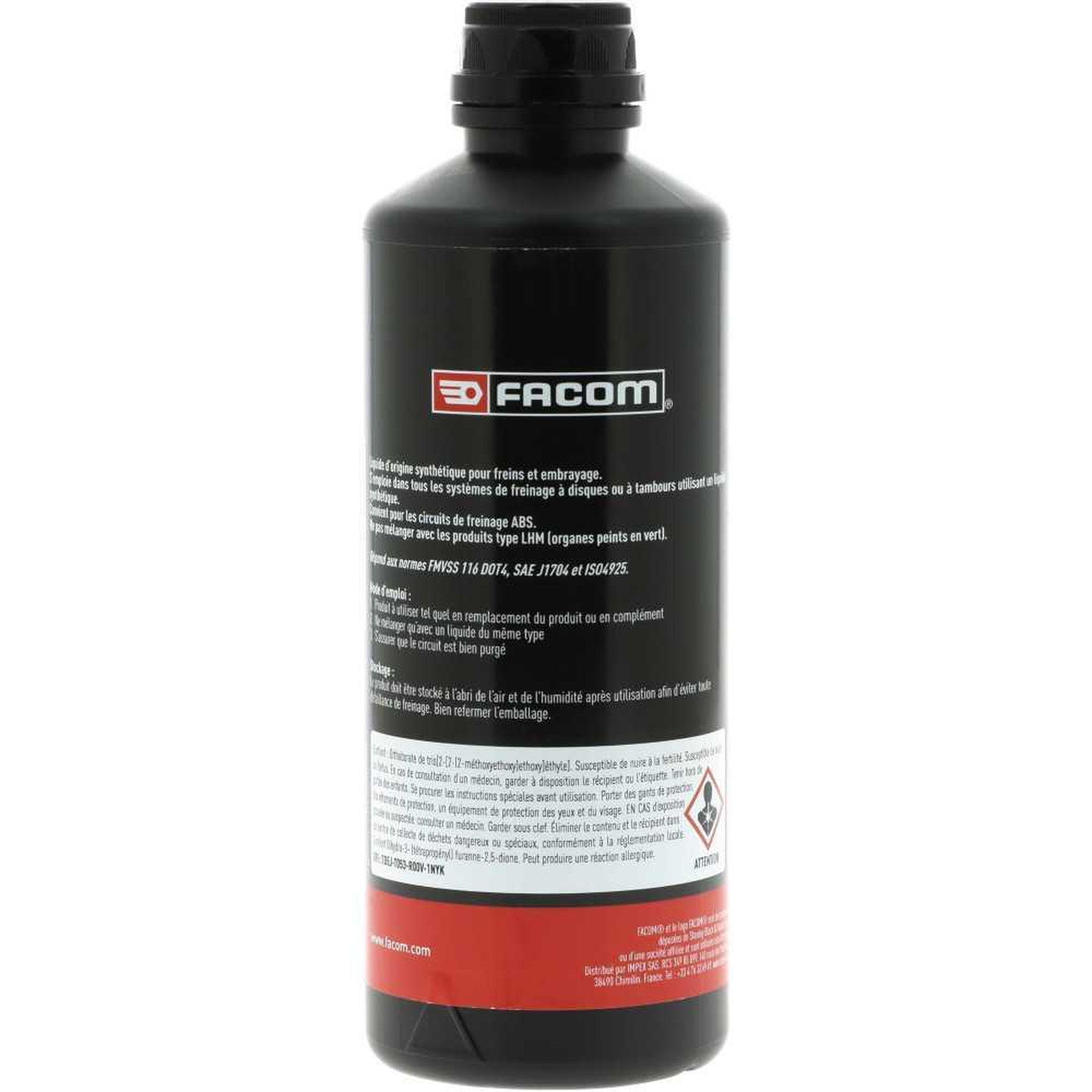 Voir la diapositive 2 : FACOM Facom liquide de frein synthétique dot 4 500 ml pour systèmes de freinage et d'embrayage