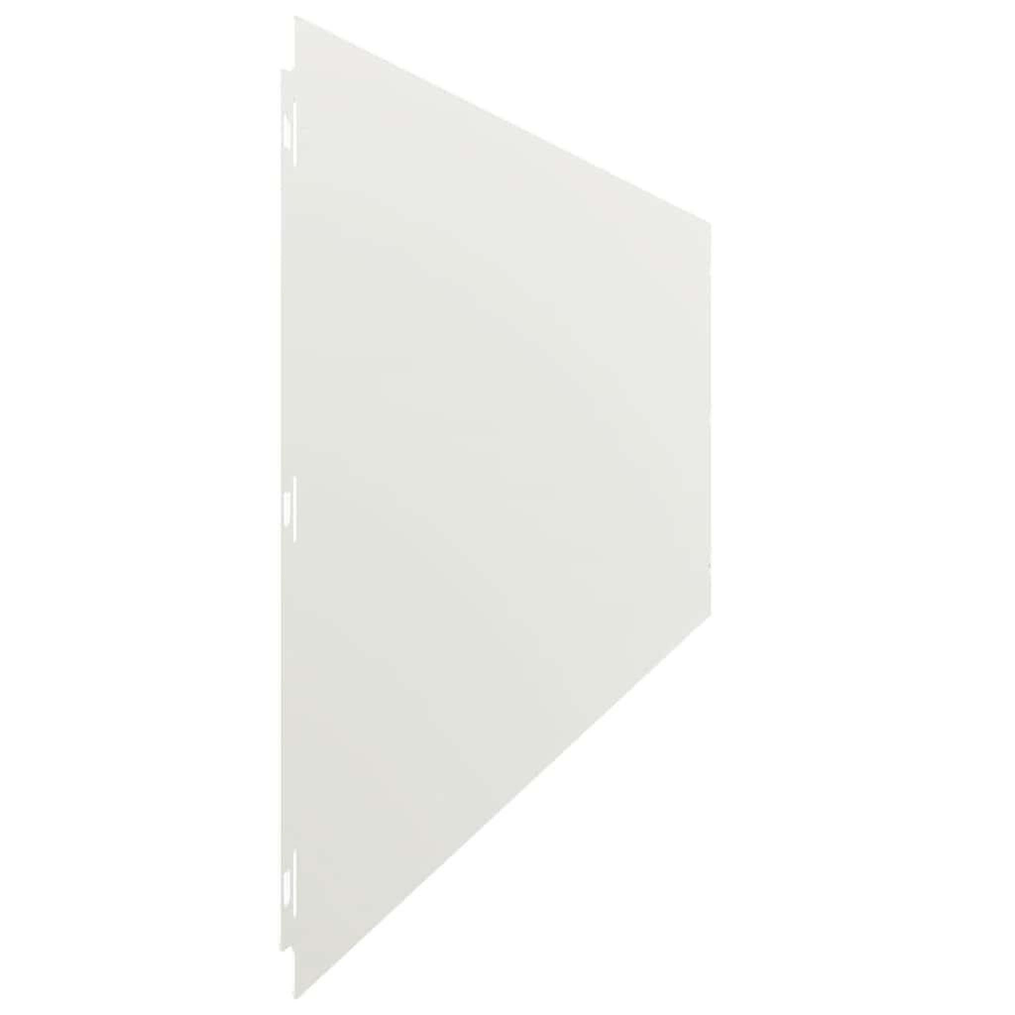 Voir la diapositive 5 : VIDAXL Bordures de pelouse 20 pcs blanc 25x103 cm acier lamine a froid