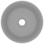 Voir la diapositive 3 : VIDAXL Lavabo rond de luxe Gris clair mat 40x15 cm Ceramique