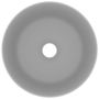 Voir la diapositive 3 : VIDAXL Lavabo rond de luxe Gris clair mat 40x15 cm Ceramique