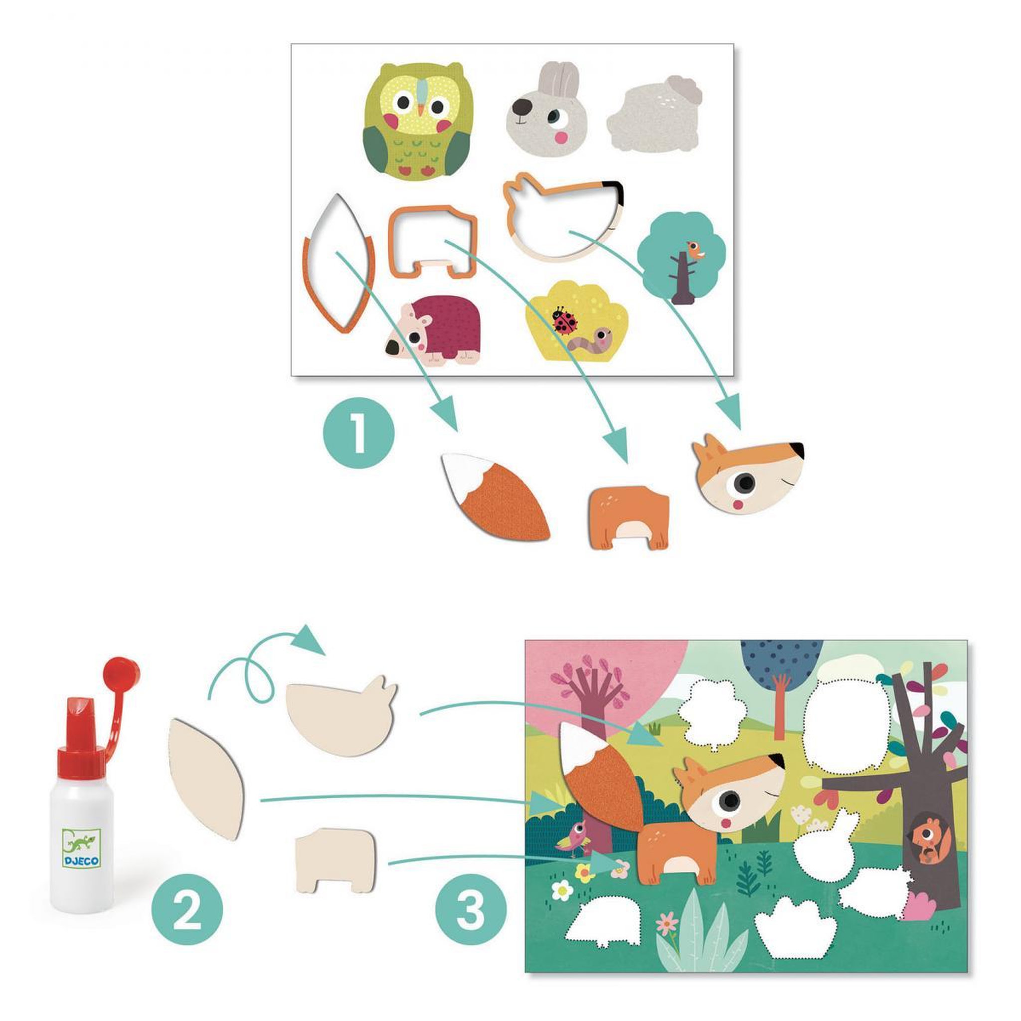 Djeco Premiers collages pour les tout-petits
