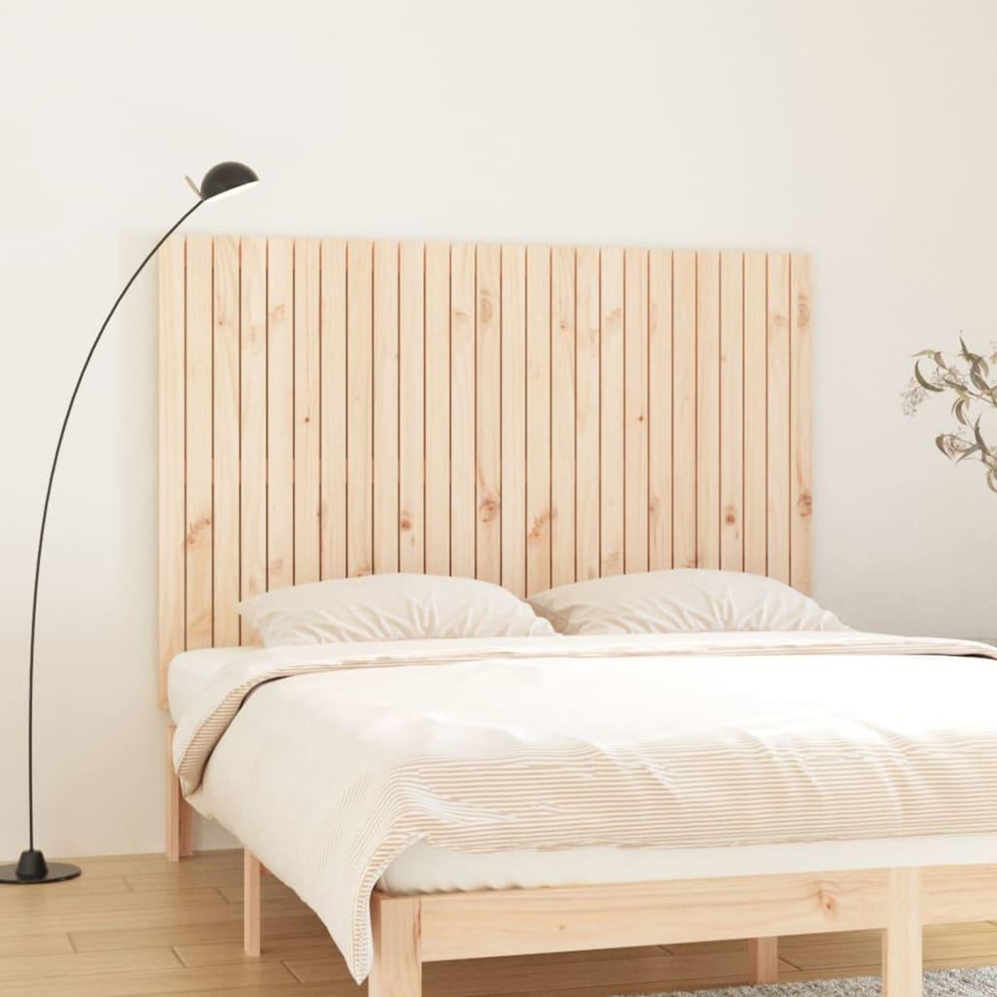 Voir la diapositive 1 : VIDAXL Tete de lit murale 166x3x110 cm Bois massif de pin