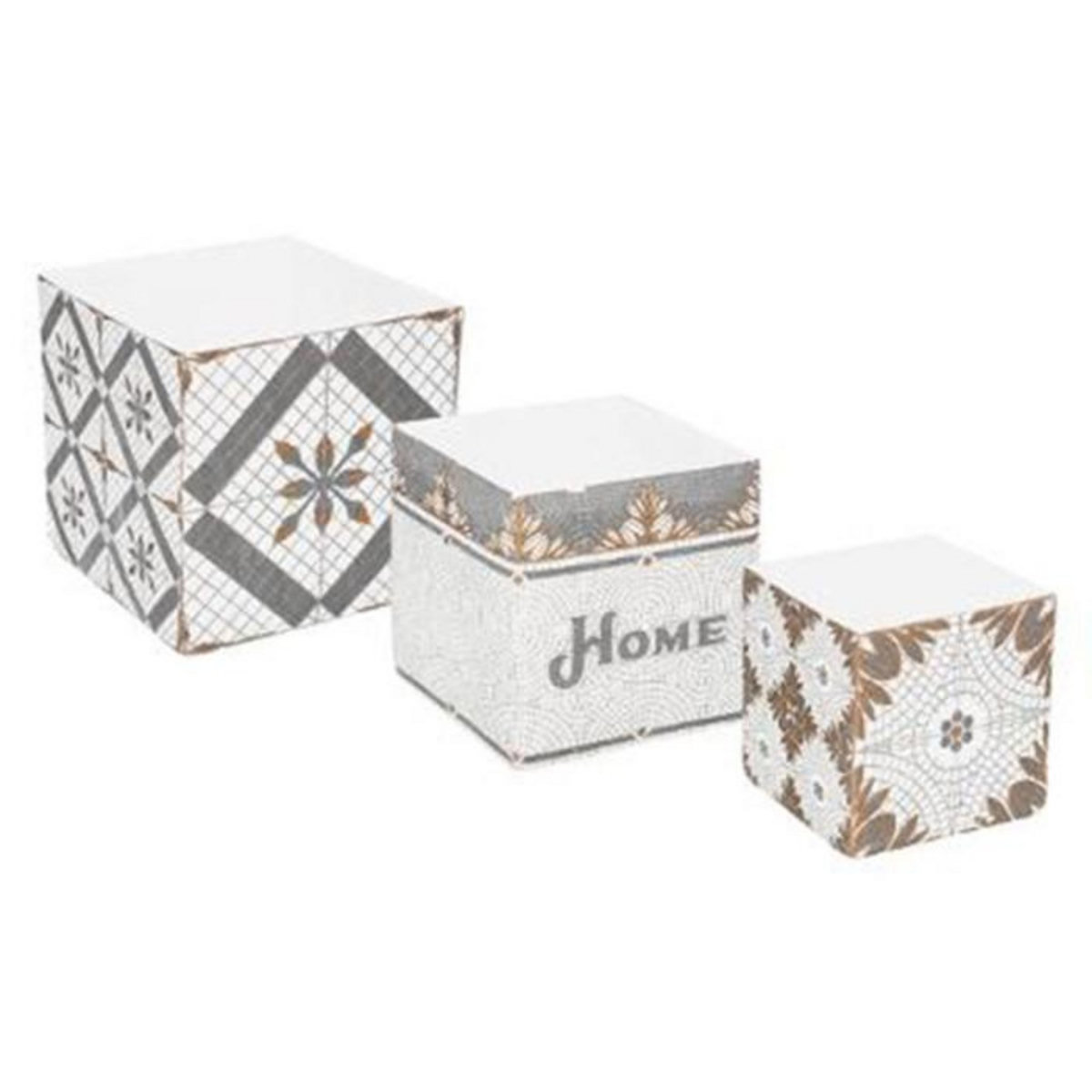 Paris Prix Lot de 3 Pots de Fleurs Déco  Suite  15cm Multicolore