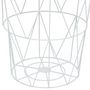 Voir la diapositive 3 : ATMOSPHERA Table d'Appoint en Métal  Kumi  40cm Blanc