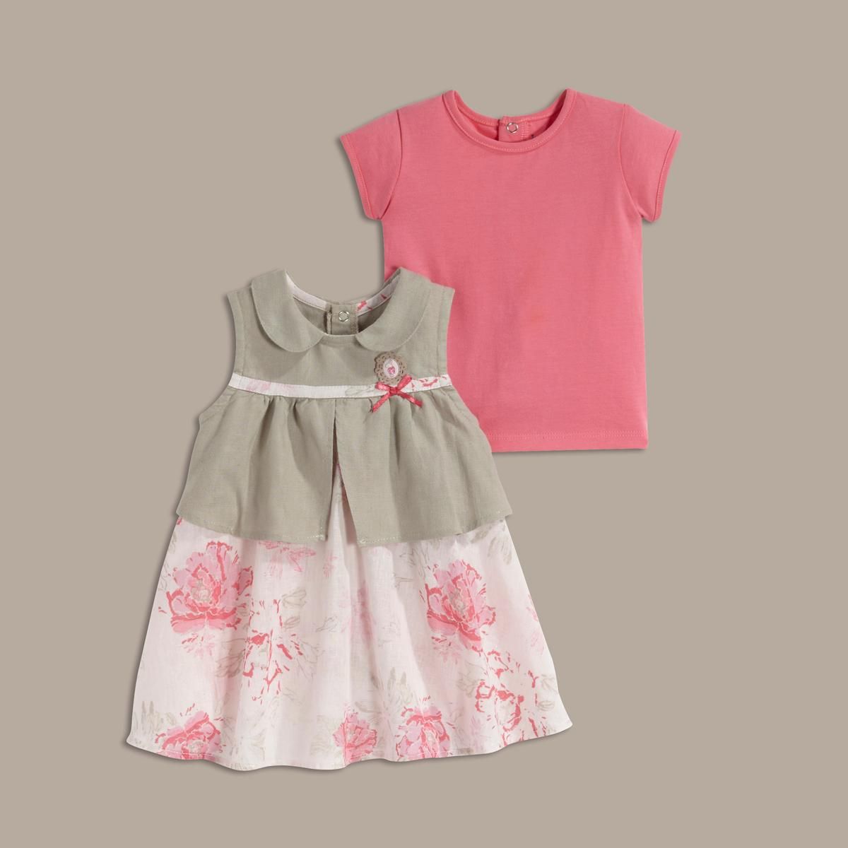 SUCRE D'ORGE Ensemble tee-shirt et robe bébé 