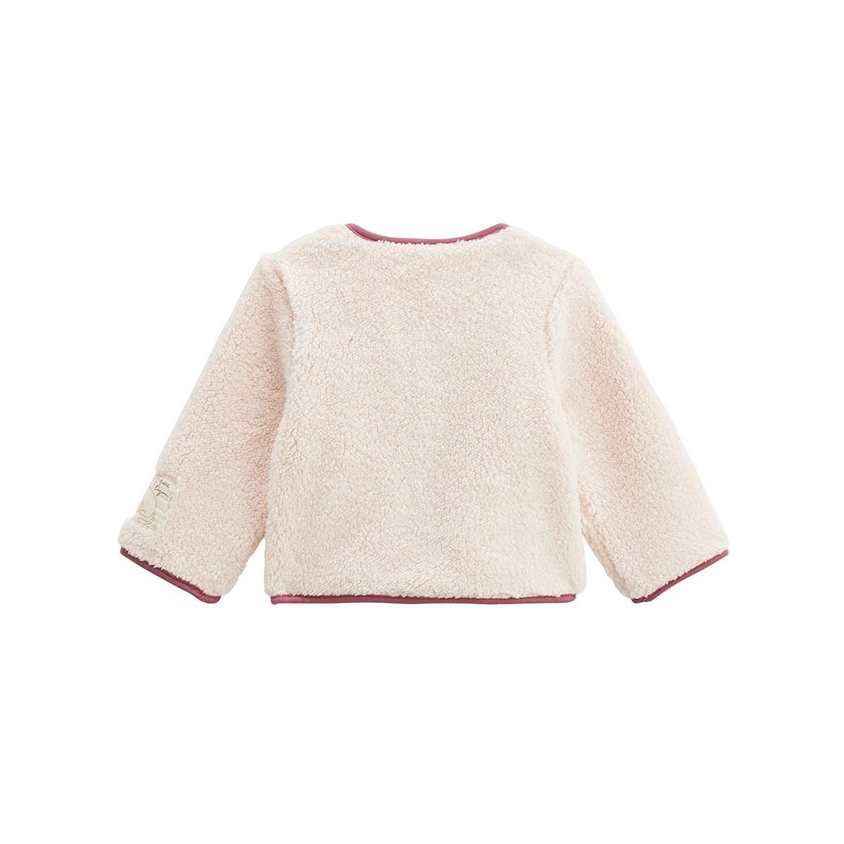 Petit Béguin Veste enfant en sherpa Matcha
