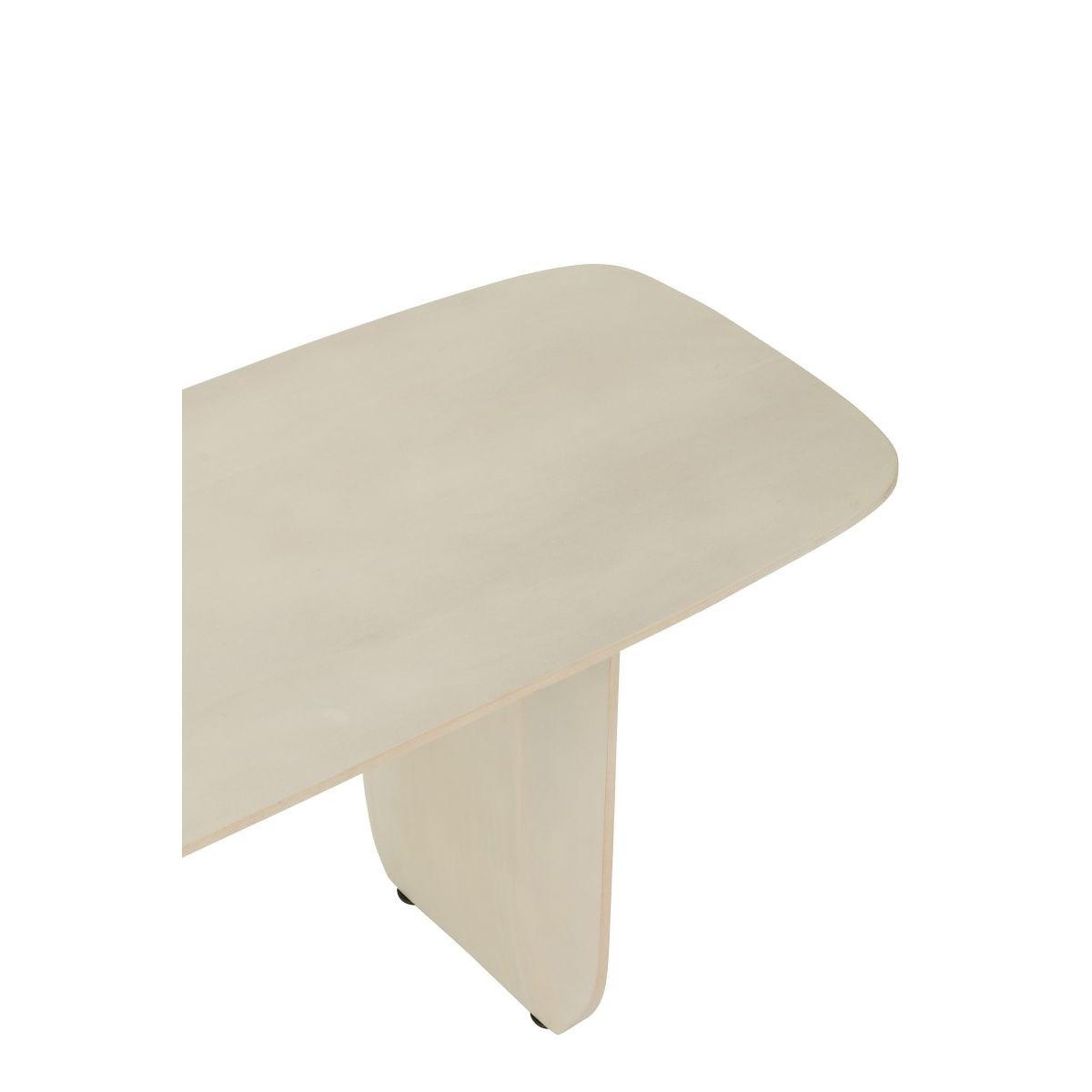 Voir la diapositive 5 : J-LINE Banc en bois  william  190cm blanc