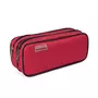 OXFORD Trousse rectangle 2 compartiments rouge