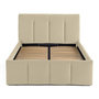 Voir la diapositive 1 : LISA DESIGN Elysia - lit coffre - 140x190 - en velours - sommier inclus