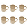 Voir la diapositive 1 : SECRET DE GOURMET Lot de 6 Mugs en Faïence  Kate  34cl Beige
