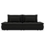Voir la diapositive 6 : LISA DESIGN Elvona - canapé droit 3 places convertible avec coffre en tissu texturé