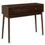 Voir la diapositive 1 : The Home Deco Factory Console 2 tiroirs effet noyer TIFFANY - Marron