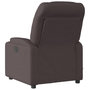 Voir la diapositive 4 : VIDAXL Fauteuil de massage inclinable electrique Marron fonce Tissu