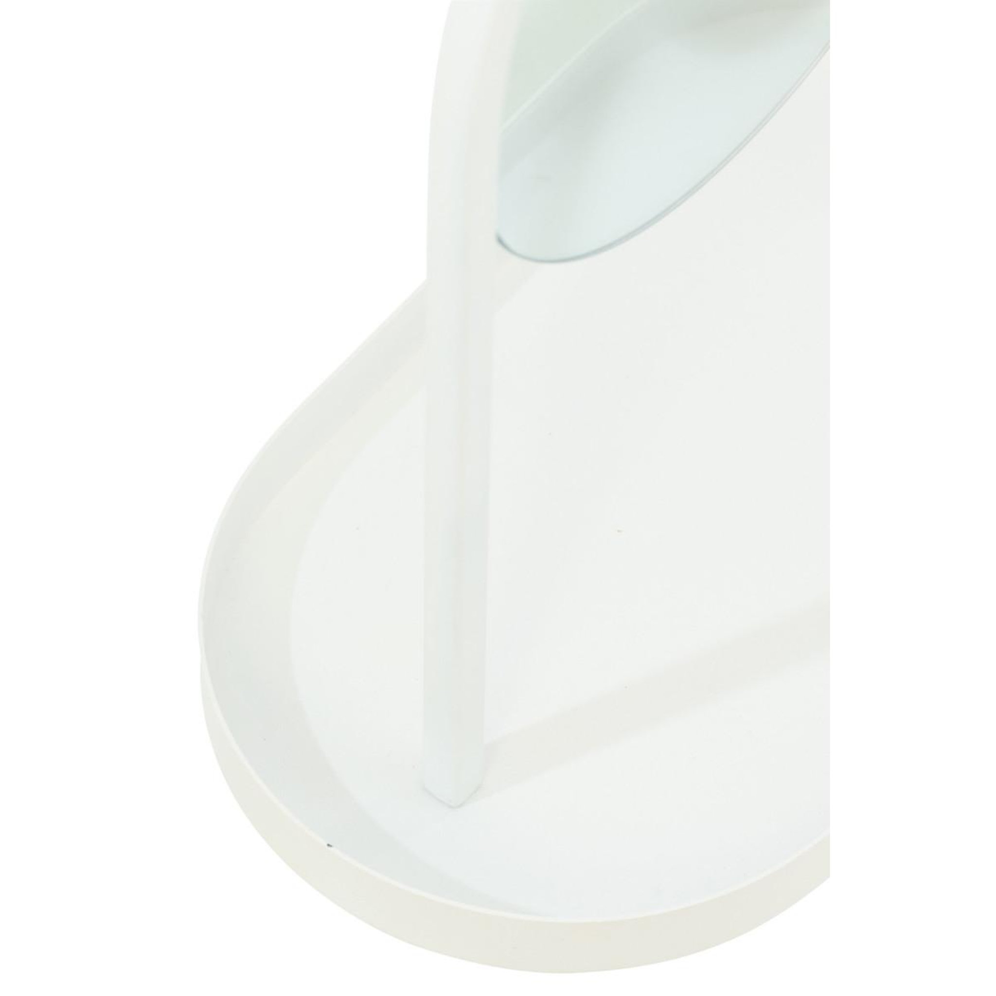 Voir la diapositive 5 : J-LINE Miroir avec support bijoux  perle  32cm blanc
