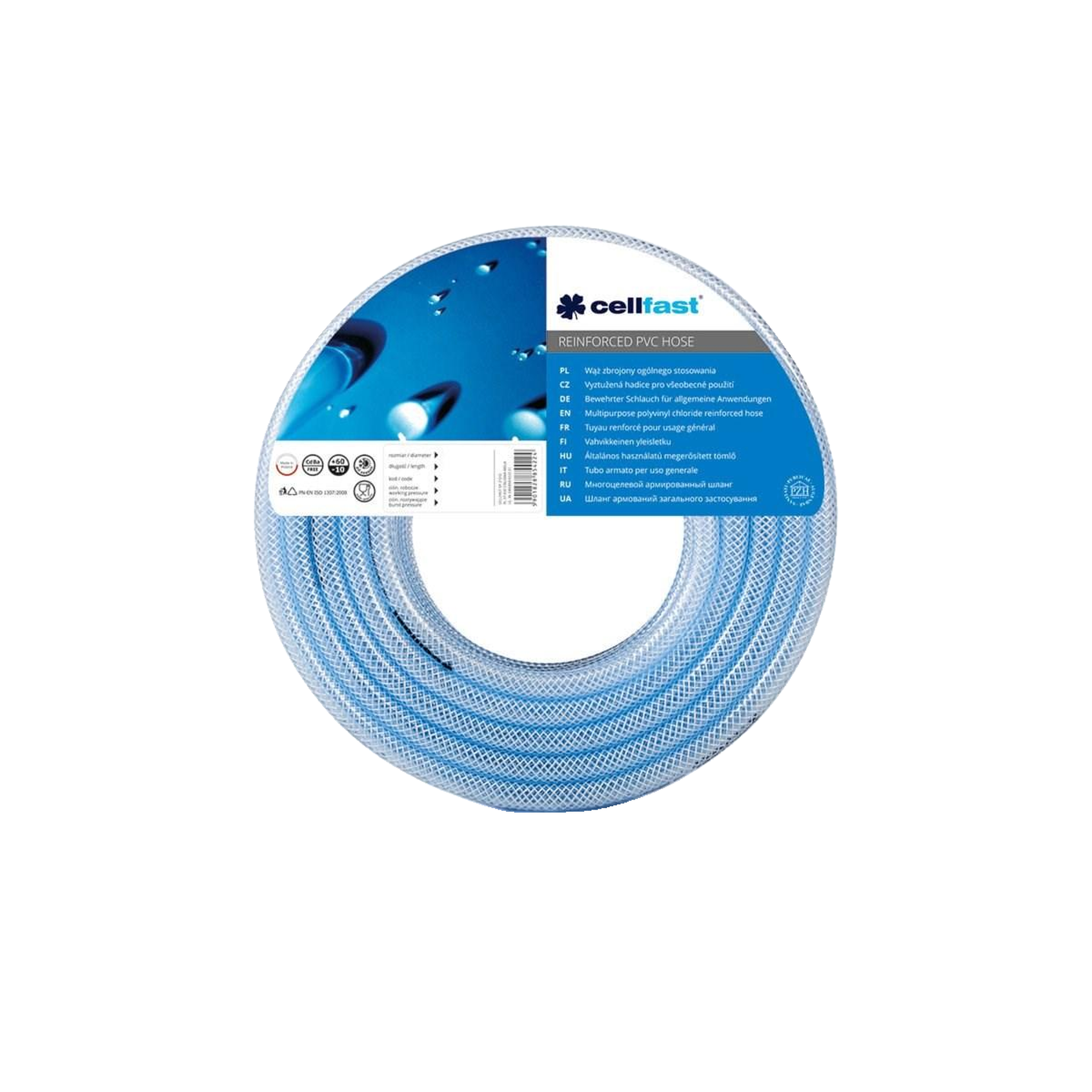 Cellfast Tuyau d'arrosage Cellfast 25.0 x 4.5mm transparent