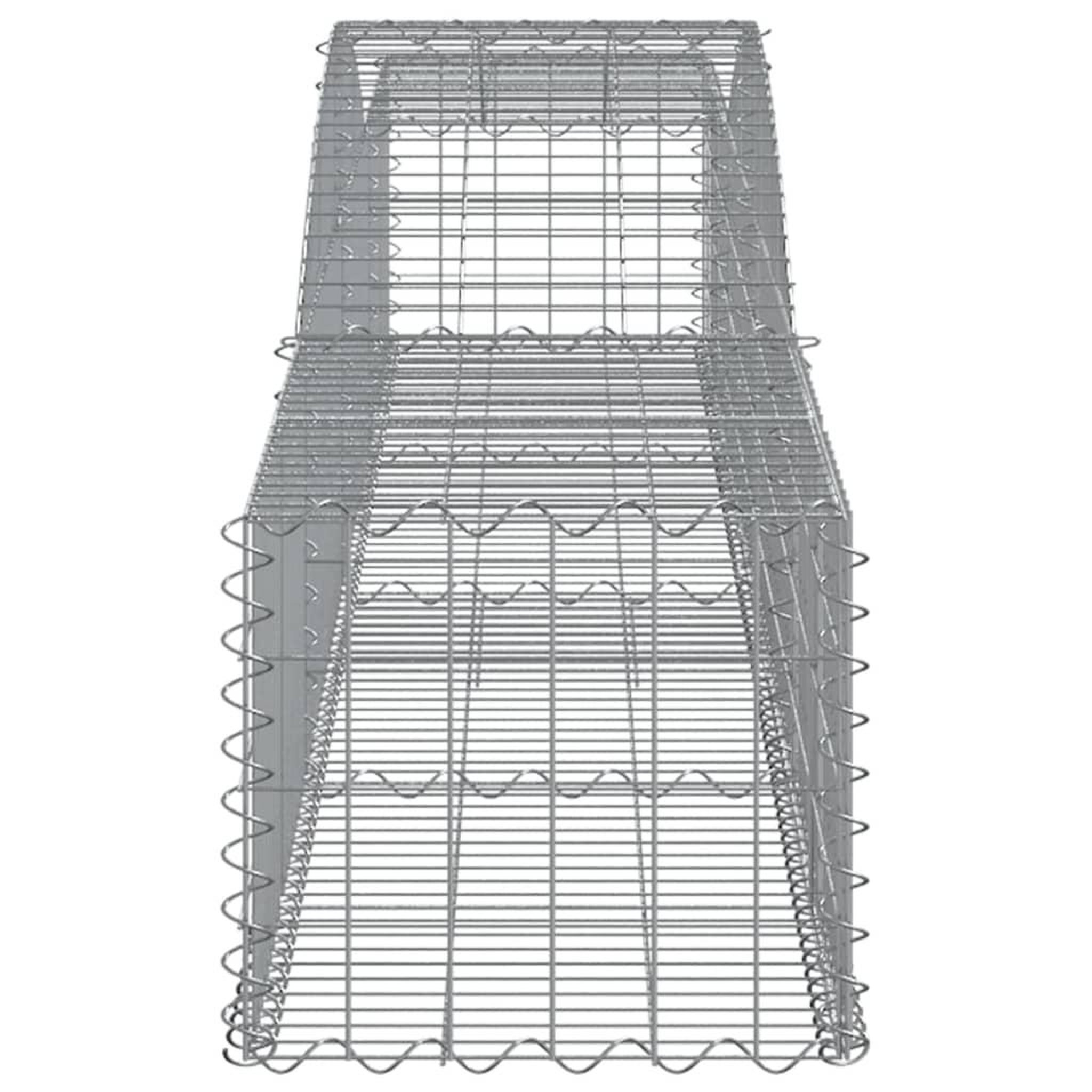 Voir la diapositive 5 : VIDAXL Paniers a gabions arques 25 pcs 400x50x40/60 cm Fer galvanise