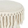 Voir la diapositive 4 : The Home Deco Factory Tabouret Bohème - Hauteur 40 cm - Beige