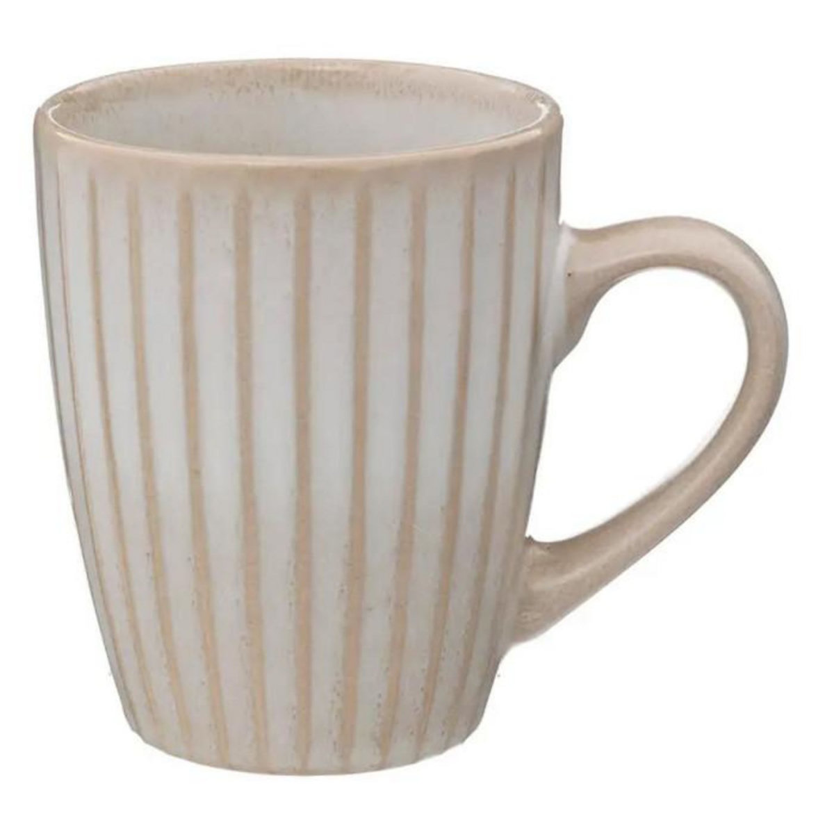 SECRET DE GOURMET Lot de 6 Mugs en Céramique  Seav  38cl Crème