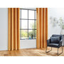 Voir la diapositive 2 : ATMOSPHERA Rideau de salon occultant 8 œillets modèle Otto - 140 x 260 cm - Ocre